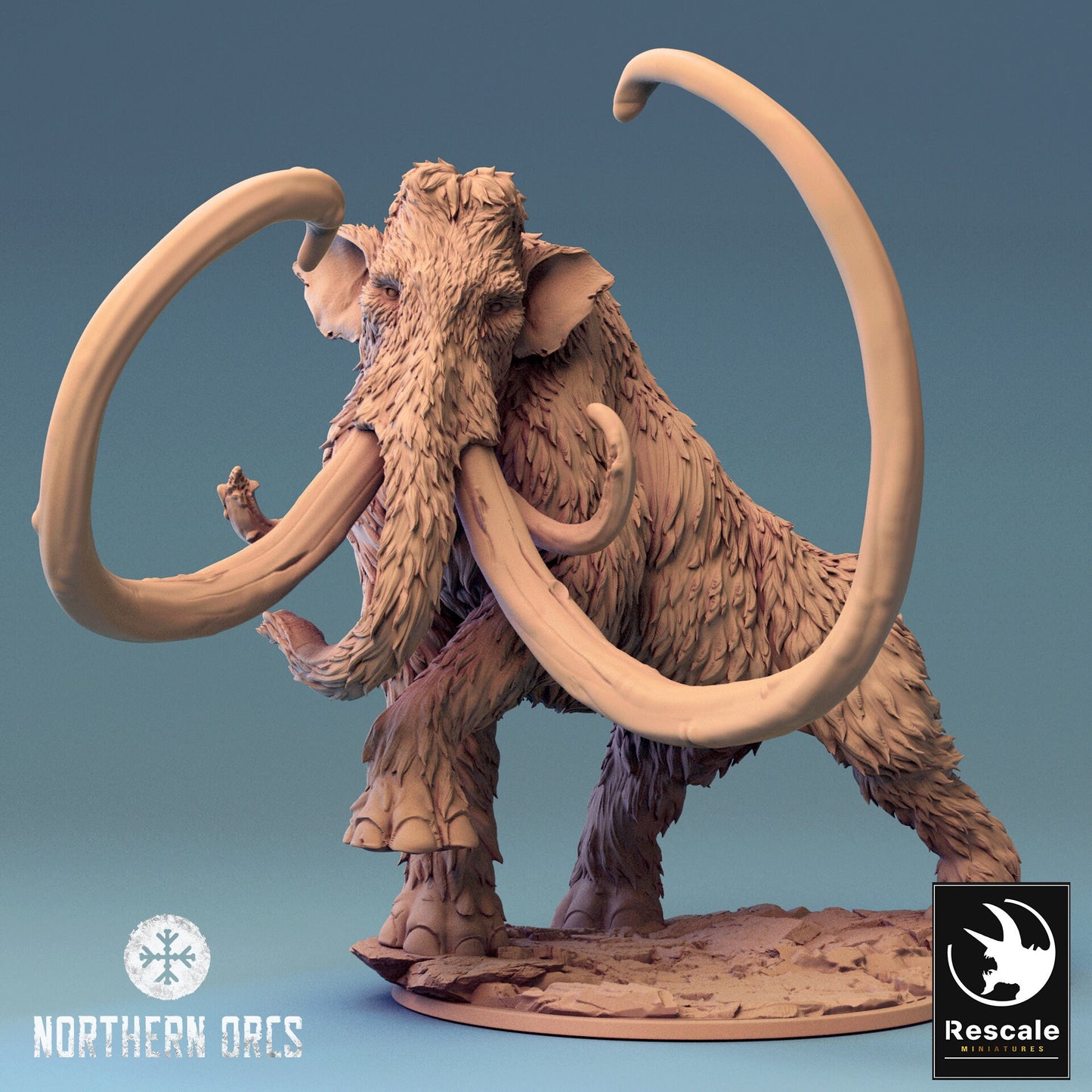 War Mammoth, Rescale Miniatures | Dungeons and Dragons | Pathfinder | Table Top RPG | 3D Printed Model