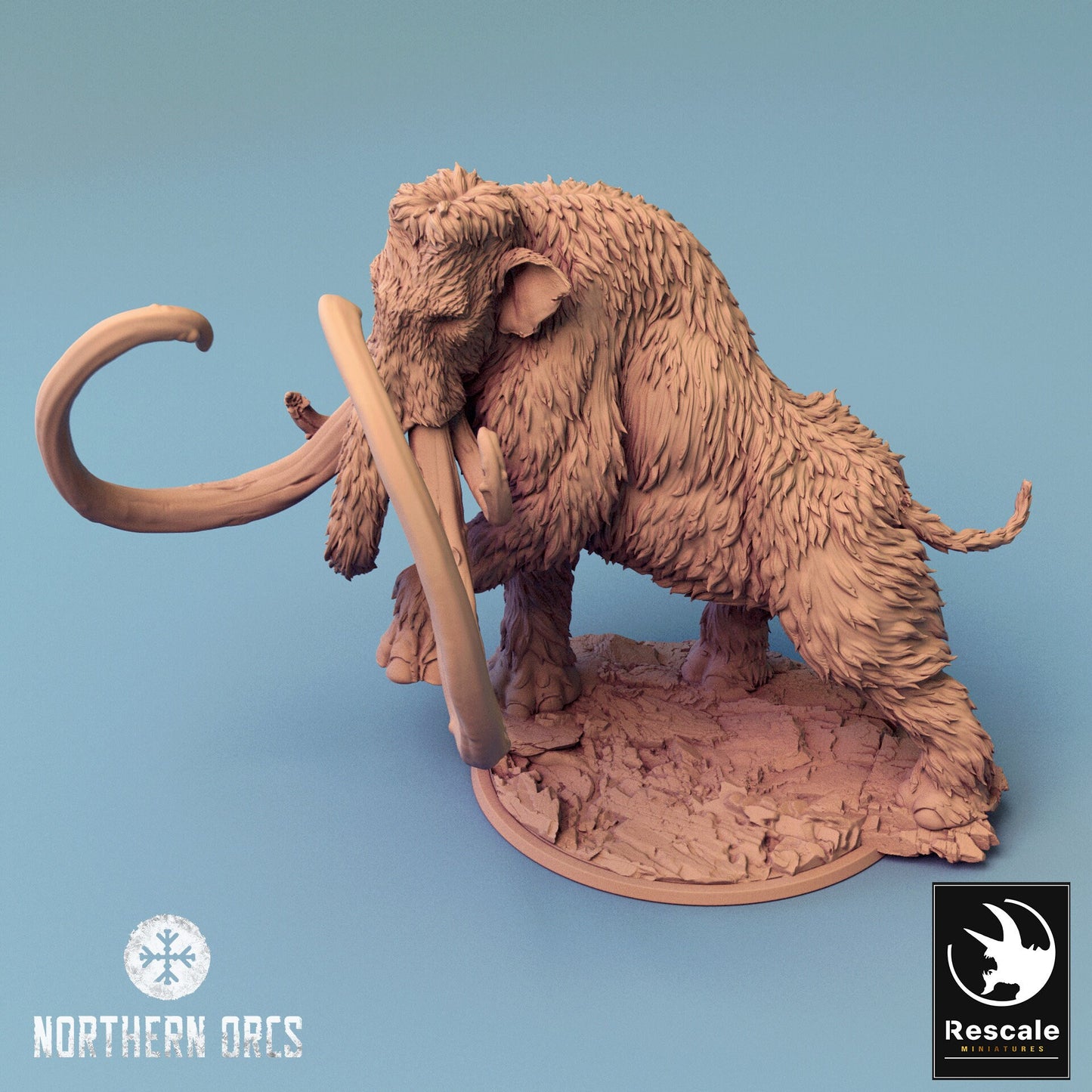 War Mammoth, Rescale Miniatures | Dungeons and Dragons | Pathfinder | Table Top RPG | 3D Printed Model