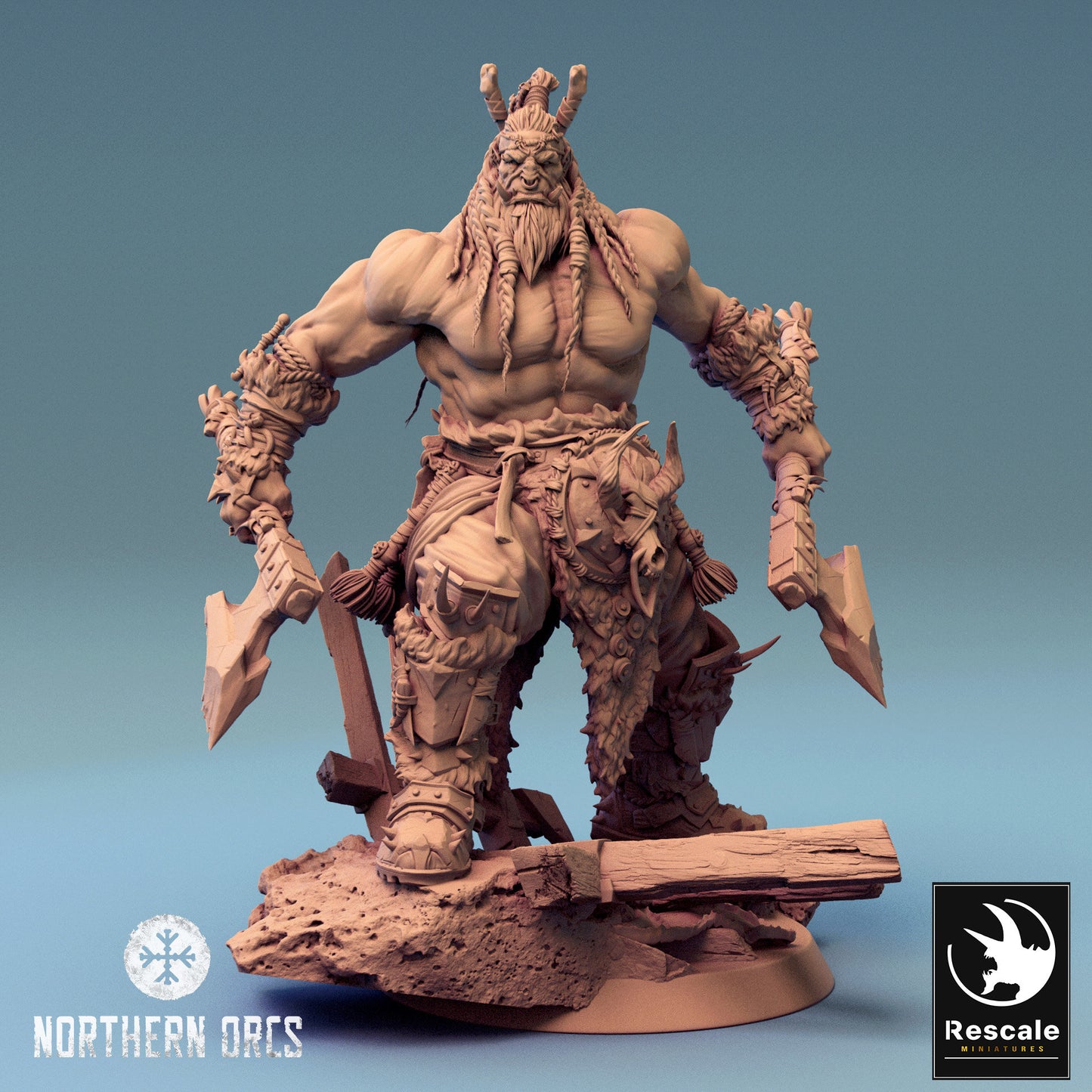 King Azhrog, Rescale Miniatures | Dungeons and Dragons | Pathfinder | Table Top RPG | 3D Printed Model