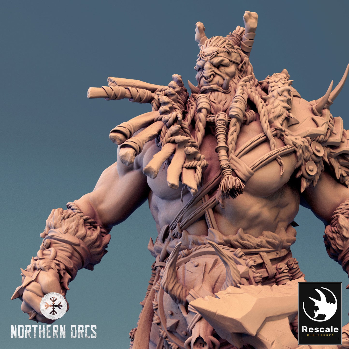 King Azhrog, Rescale Miniatures | Dungeons and Dragons | Pathfinder | Table Top RPG | 3D Printed Model