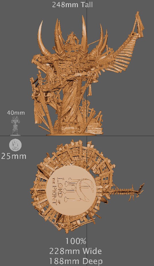 Orc Lookout Tower, Rescale Miniatures | Dungeons and Dragons | Pathfinder | Table Top RPG | 3D Printed Model