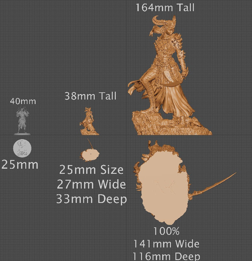 Lensi, Powerful NPC, Ernest Nemirovsky | Dungeons and Dragons | Pathfinder | Table Top RPG | 3D Printed Model
