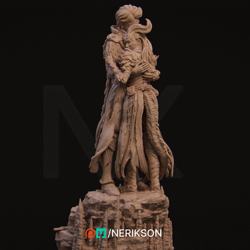 The Last Battle, Statue, Ernest Nemirovsky | Dungeons and Dragons | Pathfinder | Table Top RPG | 3D Printed Model