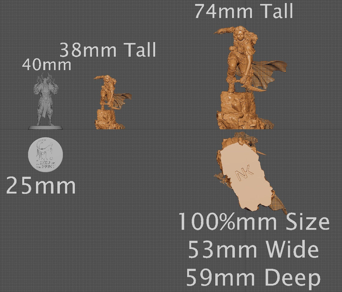Enika, Powerful NPC, Ernest Nemirovsky | Dungeons and Dragons | Pathfinder | Table Top RPG | 3D Printed Model