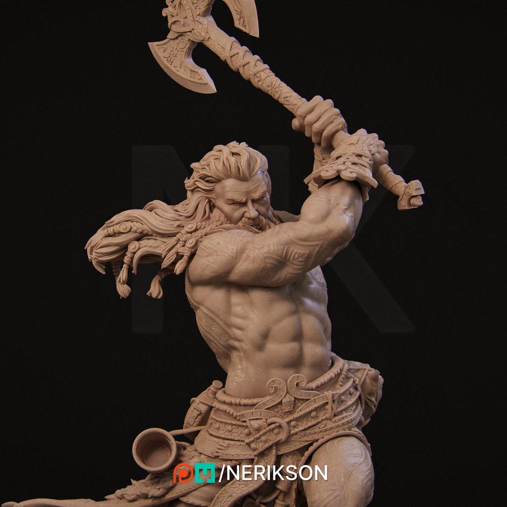 Ivar, Powerful NPC, Ernest Nemirovsky | Dungeons and Dragons | Pathfinder | Table Top RPG | 3D Printed Model