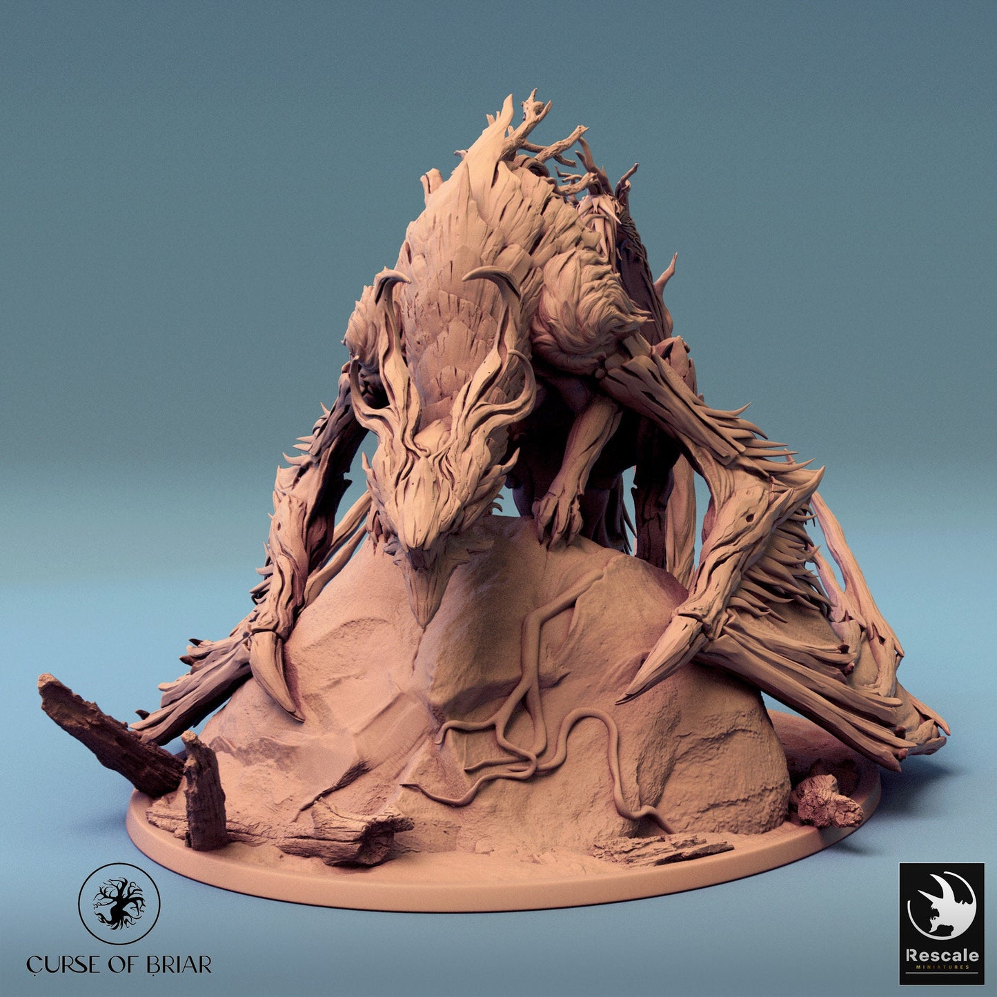 Briar Dragon, Curse of the Briar Lord of the Print | Dungeons and Dragons | Pathfinder | Table Top RPG | 3D Printed Model