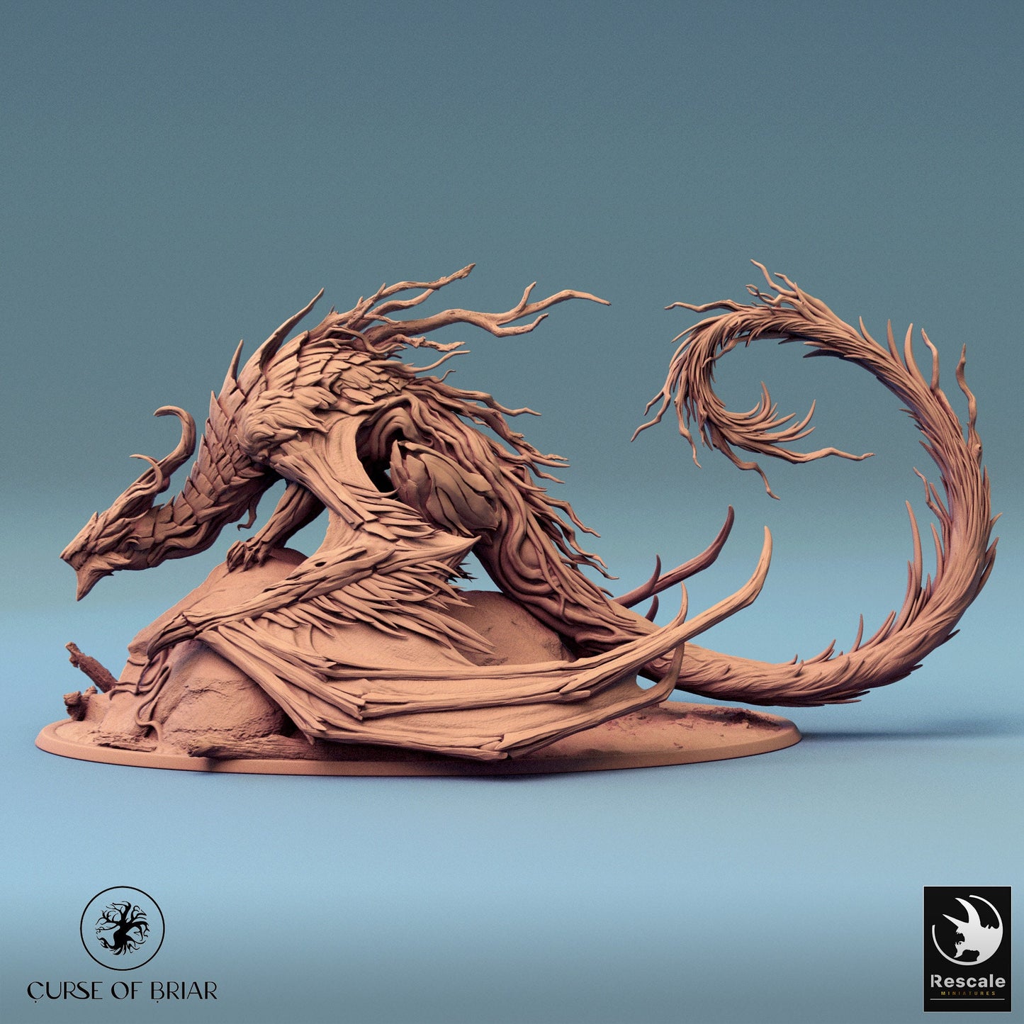 Briar Dragon, Curse of the Briar Lord of the Print | Dungeons and Dragons | Pathfinder | Table Top RPG | 3D Printed Model