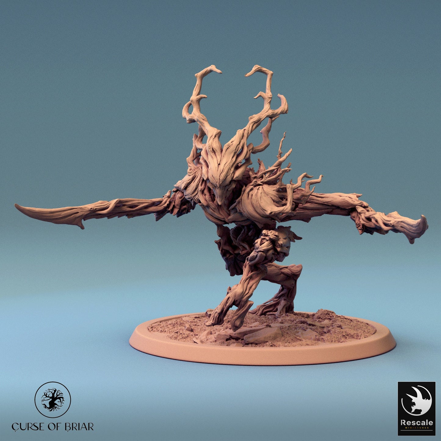 The Barkclad, Pack 2, Rescale Miniatures | Dungeons and Dragons | Pathfinder | Table Top RPG | 3D Printed Model