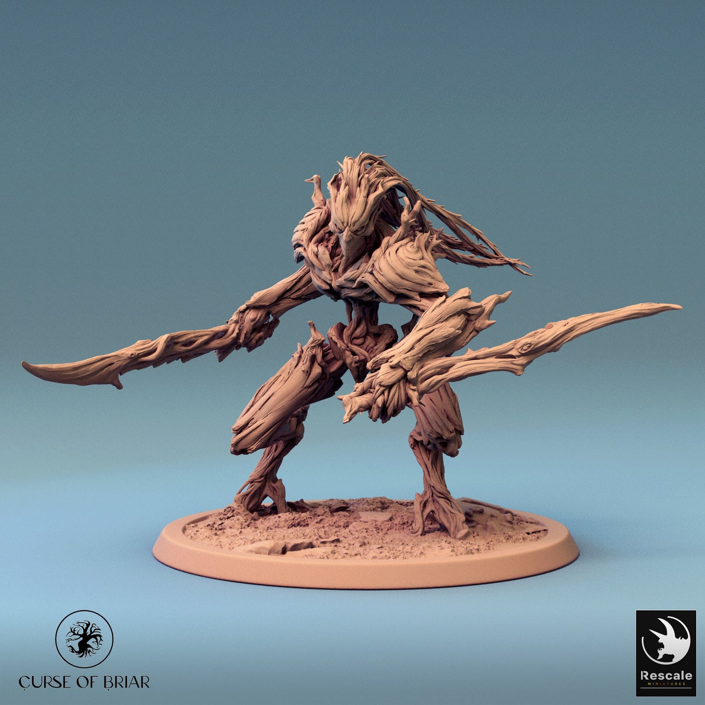 The Barkclad, Pack 2, Rescale Miniatures | Dungeons and Dragons | Pathfinder | Table Top RPG | 3D Printed Model