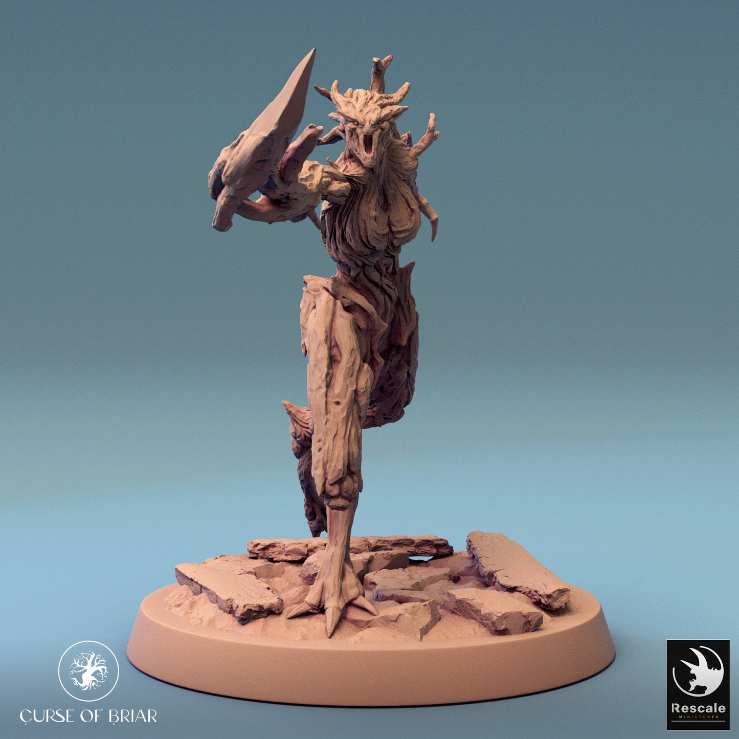Woodfey, P2, Rescale Miniatures | Dungeons and Dragons | Pathfinder | Table Top RPG | 3D Printed Model