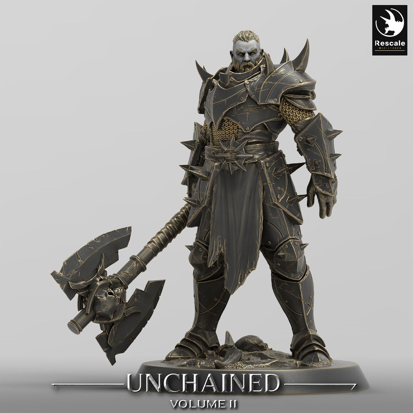 Axe Raiders, Rescale Miniatures | Dungeons and Dragons | Pathfinder | Table Top RPG | 3D Printed Model
