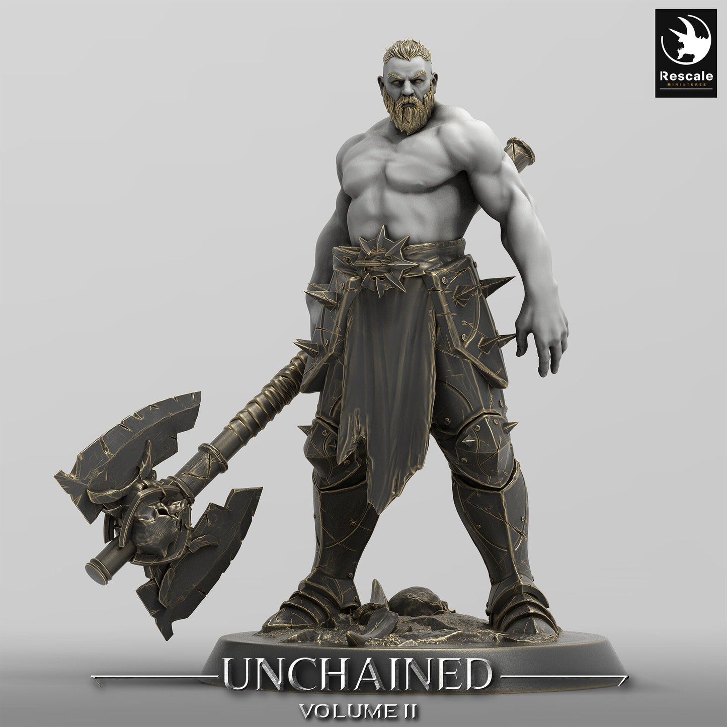 Axe Rangers, Rescale Miniatures | Dungeons and Dragons | Pathfinder | Table Top RPG | 3D Printed Model