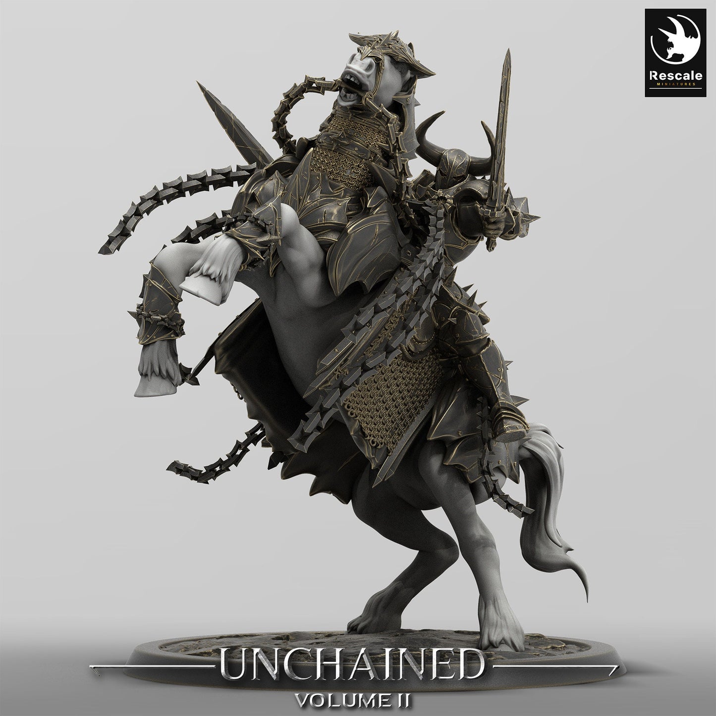 Unchained Riders, Rescale Miniatures | Dungeons and Dragons | Pathfinder | Table Top RPG | 3D Printed Model