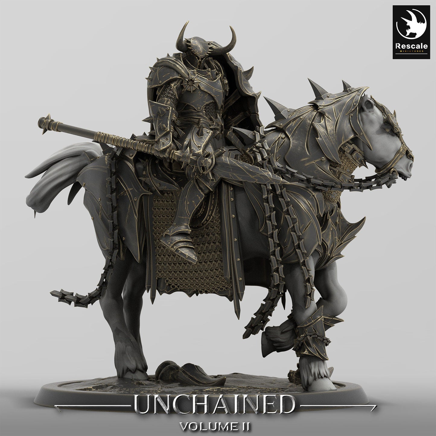 Unchained Riders, Rescale Miniatures | Dungeons and Dragons | Pathfinder | Table Top RPG | 3D Printed Model