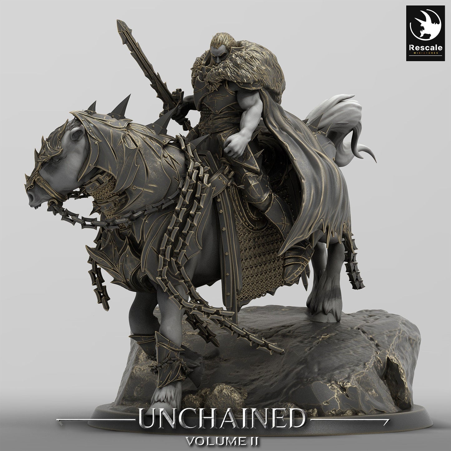 Unchained Riders, Rescale Miniatures | Dungeons and Dragons | Pathfinder | Table Top RPG | 3D Printed Model