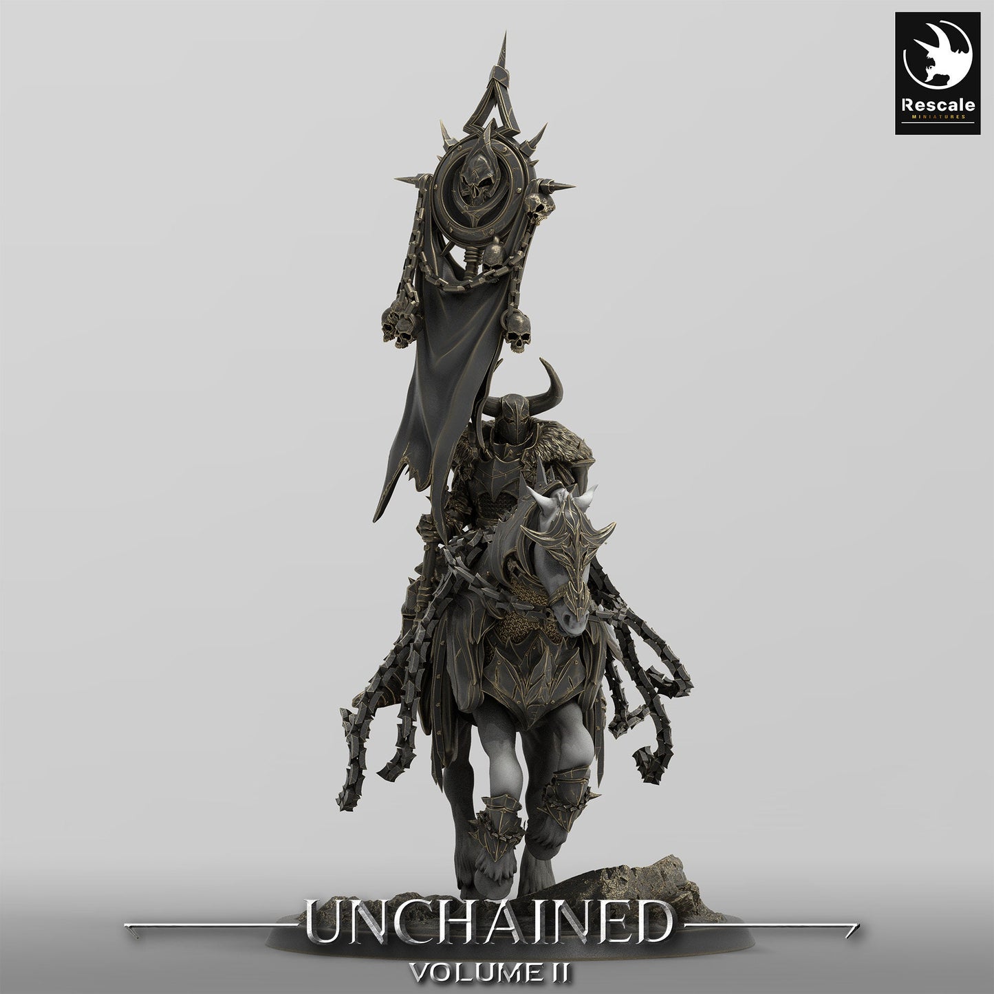 Unchained Riders, Rescale Miniatures | Dungeons and Dragons | Pathfinder | Table Top RPG | 3D Printed Model