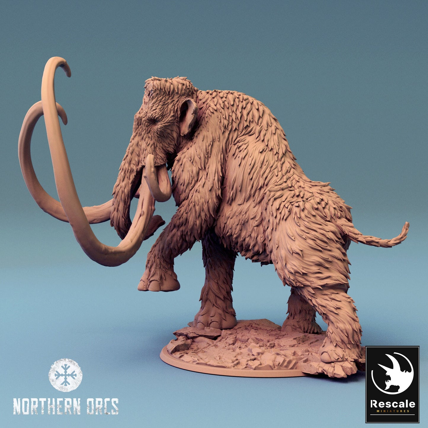 War Mammoth, Rescale Miniatures | Dungeons and Dragons | Pathfinder | Table Top RPG | 3D Printed Model