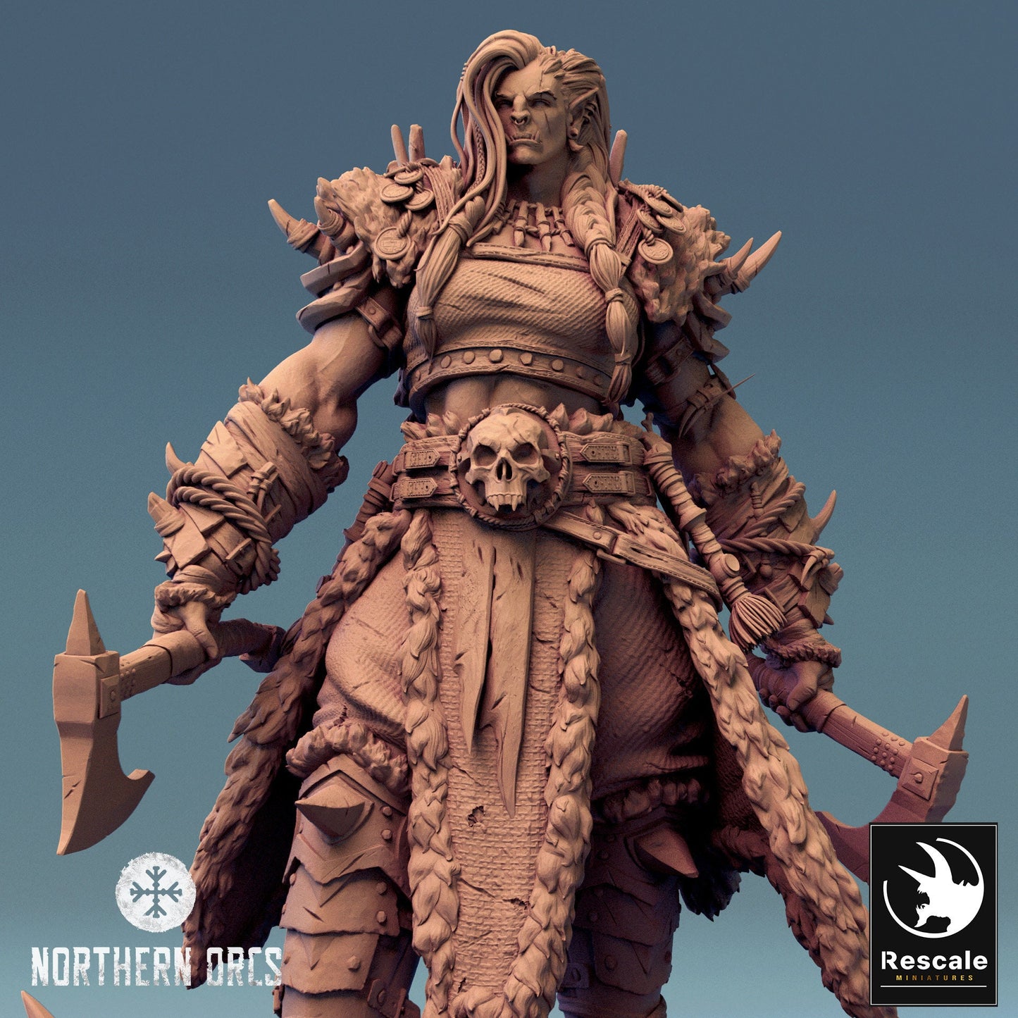 Queen Drakka, Rescale Miniatures | Dungeons and Dragons | Pathfinder | Table Top RPG | 3D Printed Model