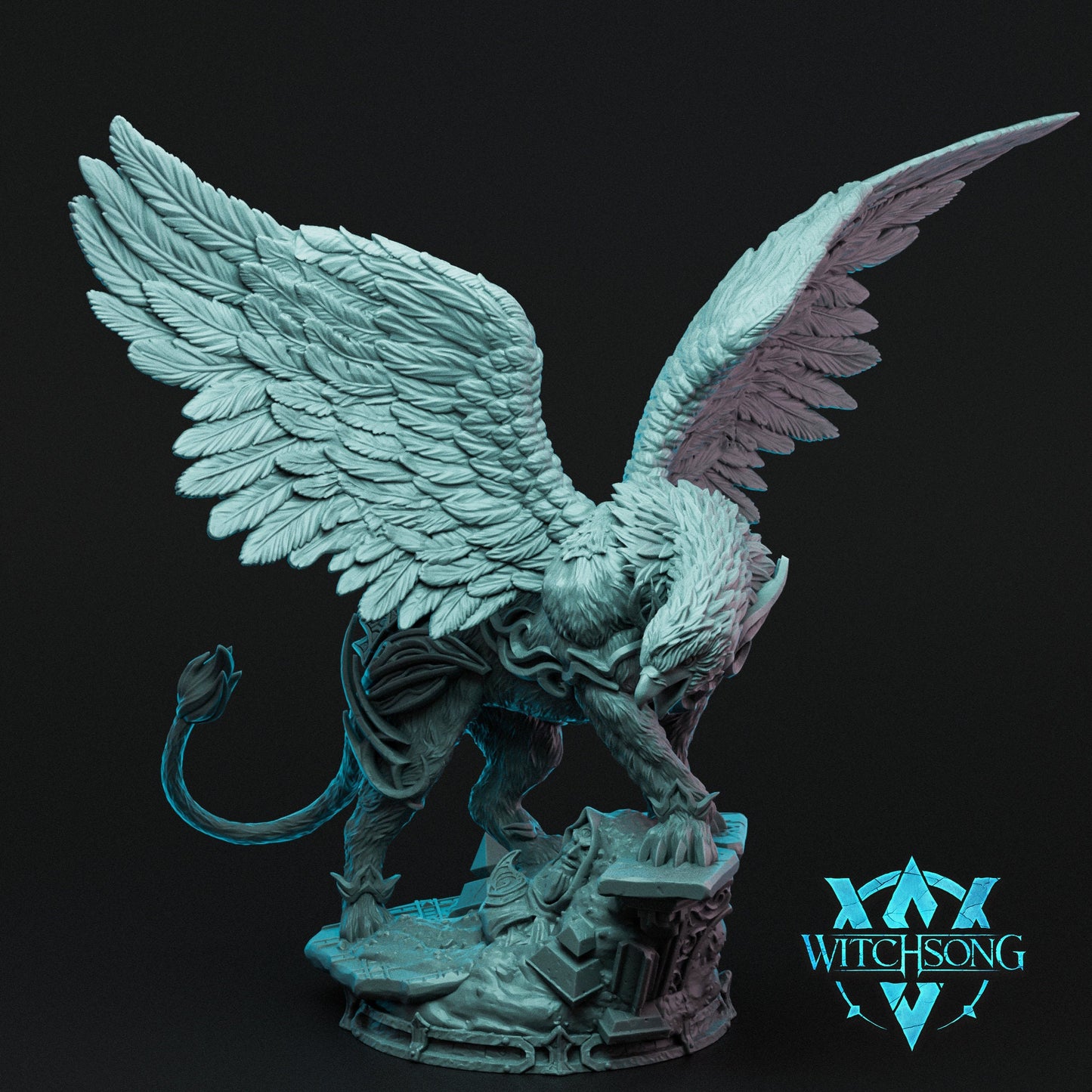 Hydra Sphynx, Witchsong Miniatures | Dungeons and Dragons | Pathfinder | Table Top RPG | 3D Printed Model