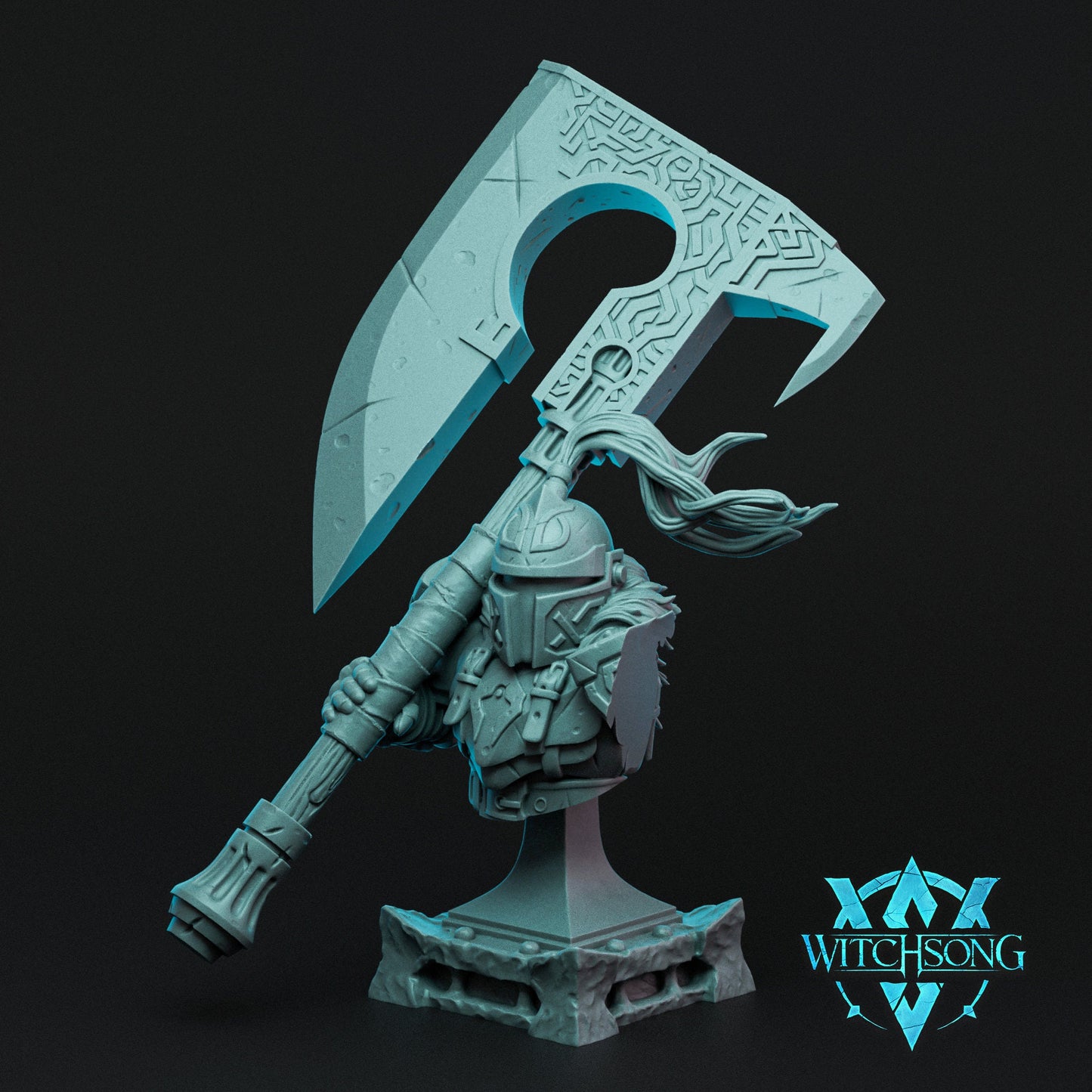 Knight of Stature and Action, Witchsong Miniatures | Dungeons and Dragons | Pathfinder | Table Top RPG | 3D Printed Model