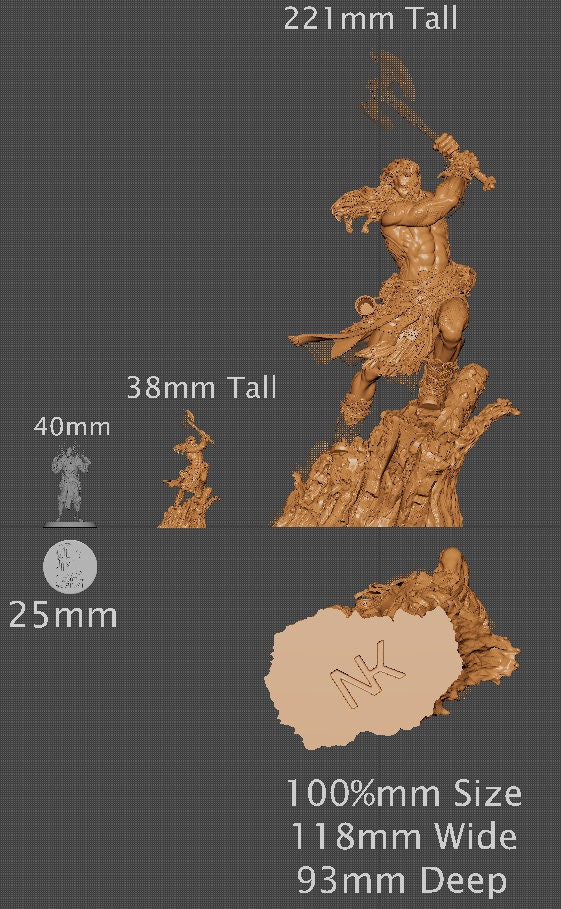 Ivar, Powerful NPC, Ernest Nemirovsky | Dungeons and Dragons | Pathfinder | Table Top RPG | 3D Printed Model