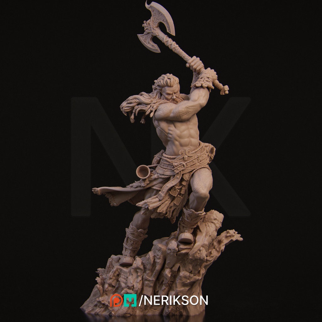 Ivar, Powerful NPC, Ernest Nemirovsky | Dungeons and Dragons | Pathfinder | Table Top RPG | 3D Printed Model