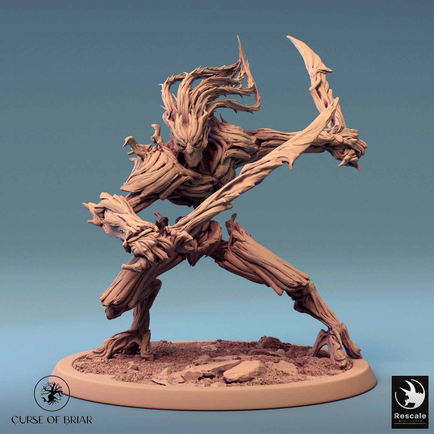 The Barkclad, Pack 1, Rescale Miniatures | Dungeons and Dragons | Pathfinder | Table Top RPG | 3D Printed Model