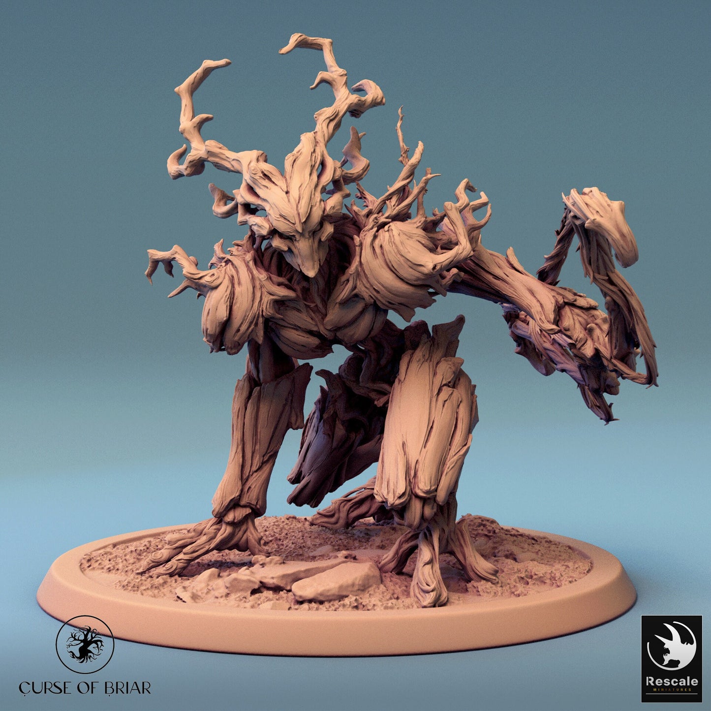 The Barkclad, Pack 2, Rescale Miniatures | Dungeons and Dragons | Pathfinder | Table Top RPG | 3D Printed Model