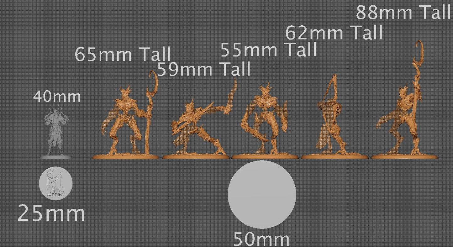 The Thickets, Pack 1, Rescale Miniatures | Dungeons and Dragons | Pathfinder | Table Top RPG | 3D Printed Model
