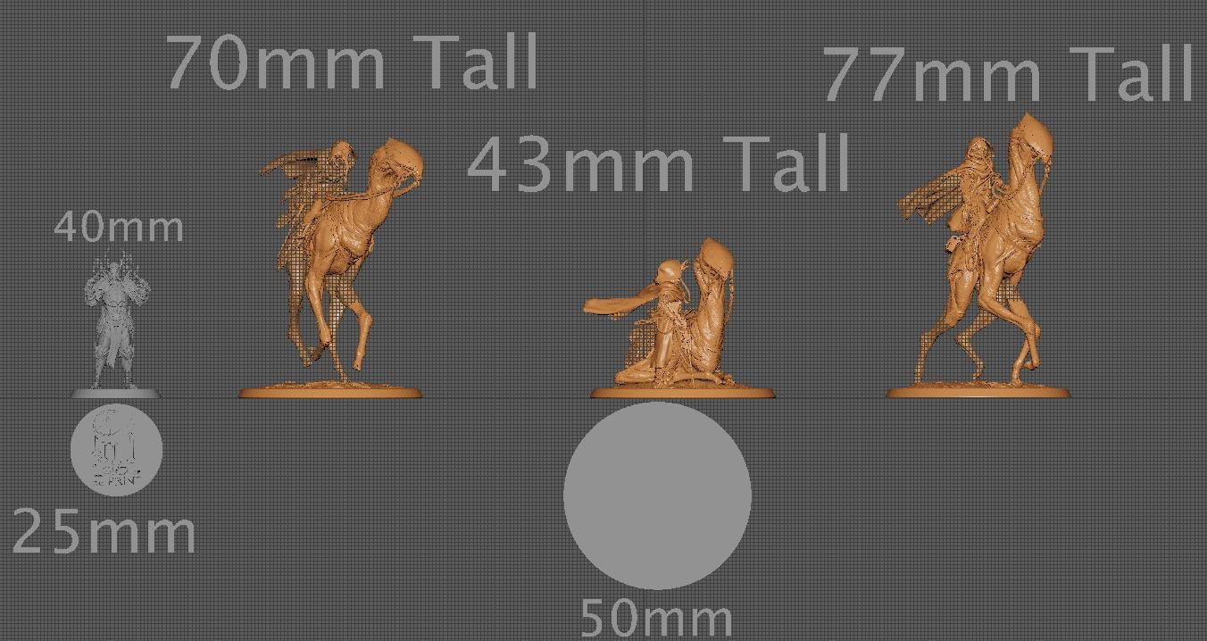 The Sandstepper, Rescale Miniatures | Dungeons and Dragons | Pathfinder | Table Top RPG | 3D Printed Model