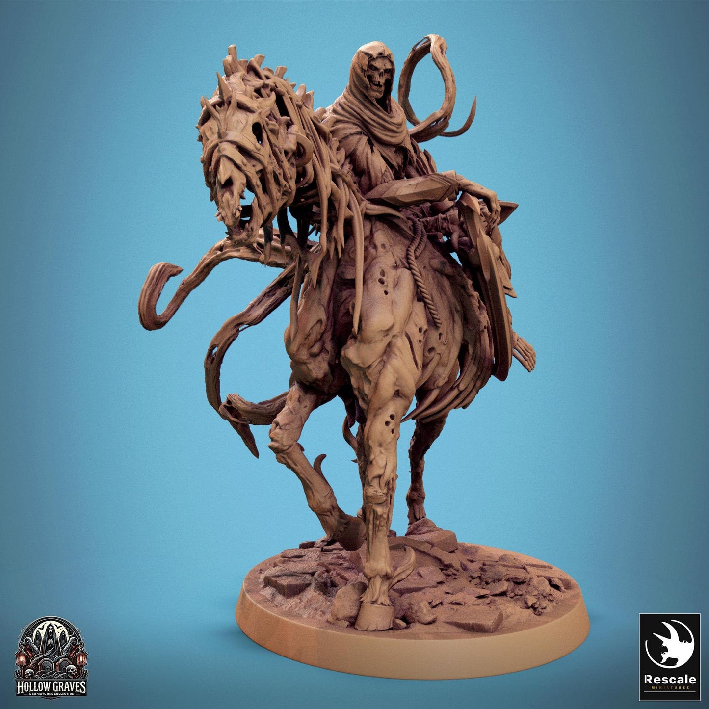 Wraithbound Cavaliers, Pack 2, Rescale Miniatures | Dungeons and Dragons | Pathfinder | Table Top RPG | 3D Printed Model