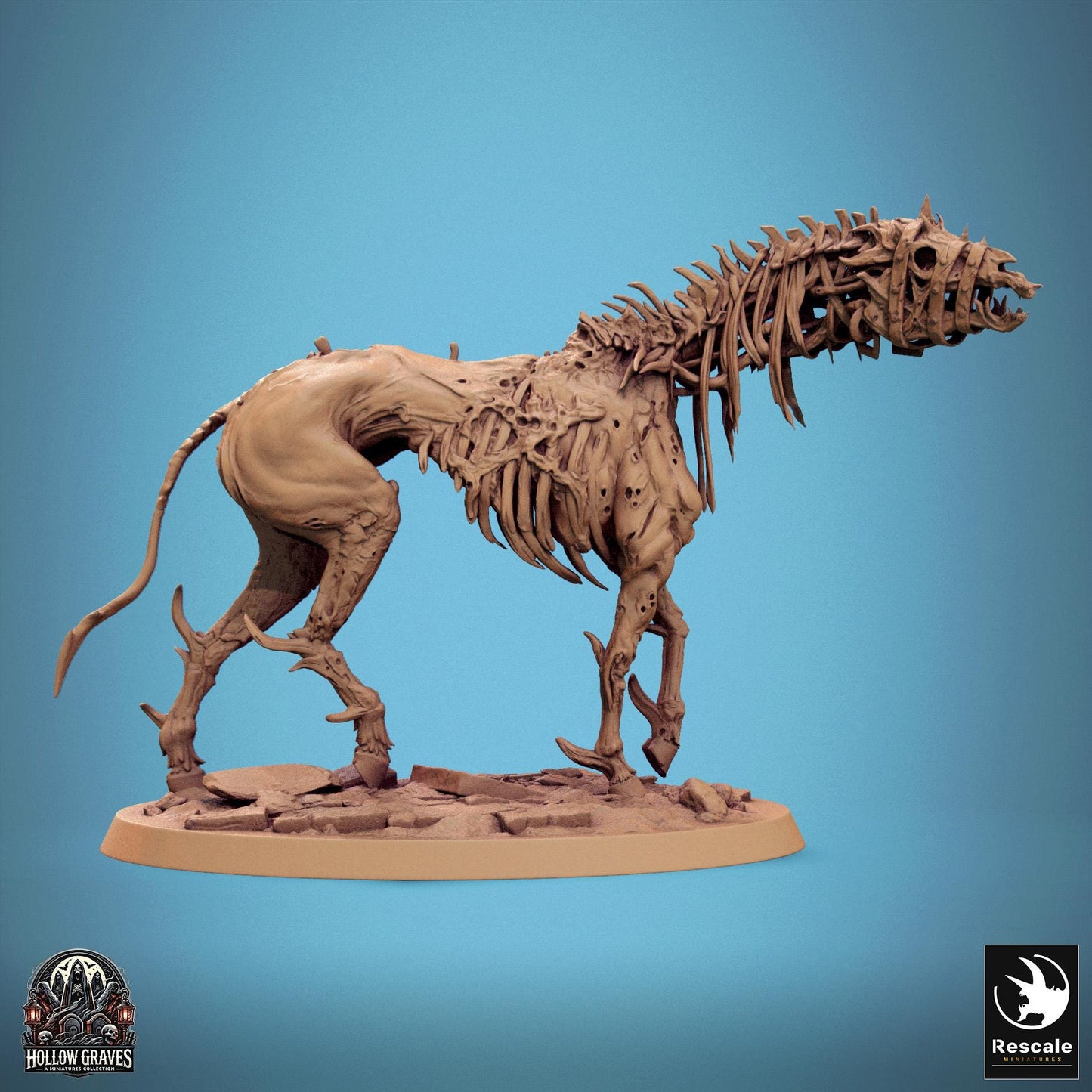 Wild Undead Horses, Pack 1, Rescale Miniatures | Dungeons and Dragons | Pathfinder | Table Top RPG | 3D Printed Model