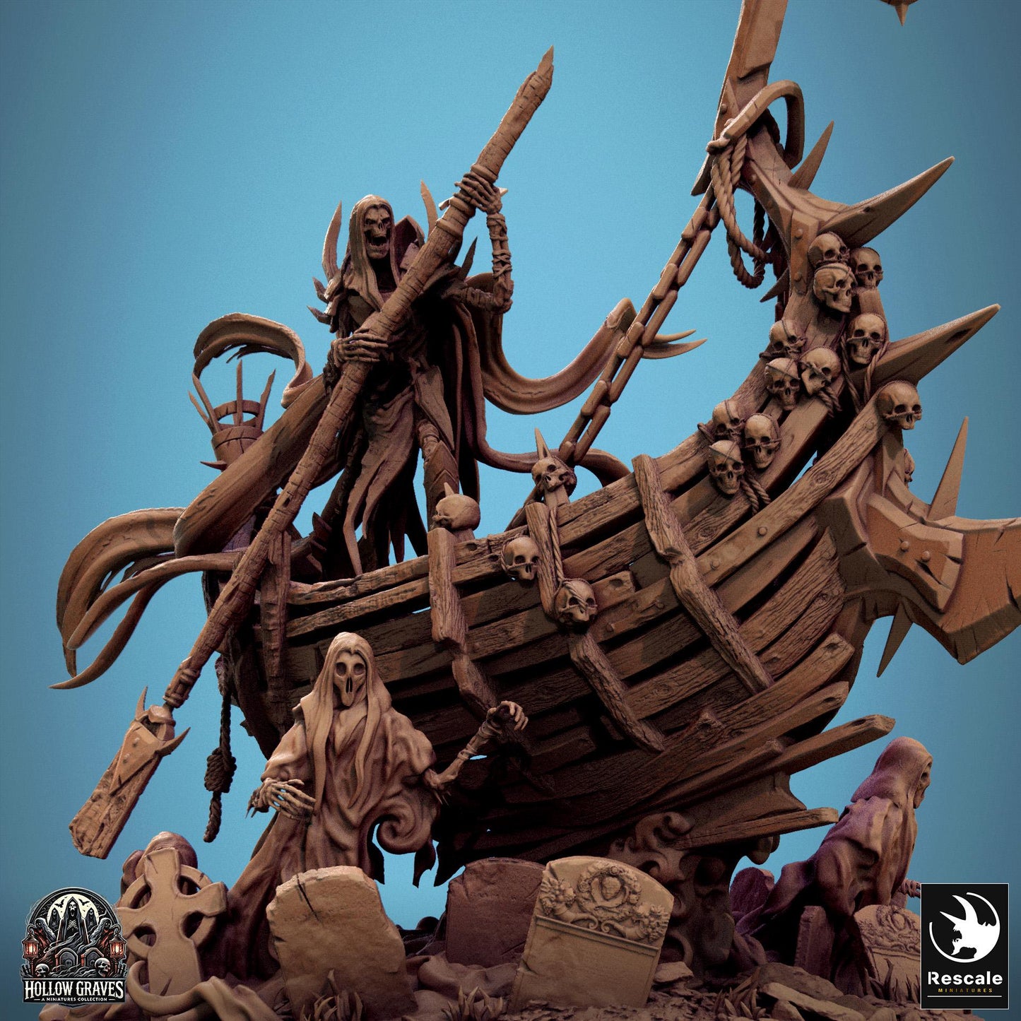 Zaltryn, The Soul Guide, Rescale Miniatures | Dungeons and Dragons | Pathfinder | Table Top RPG | 3D Printed Model
