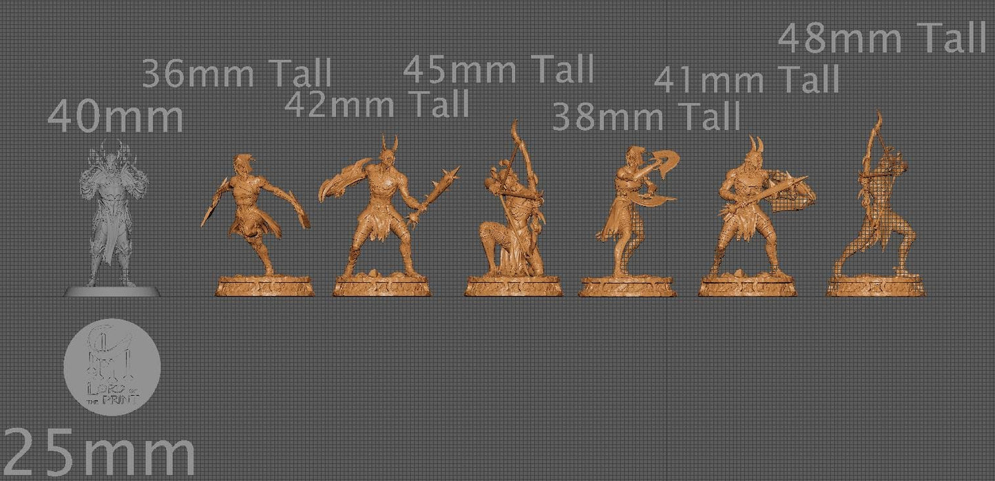 Hellforged Thralls, Witchsong Miniatures | Dungeons and Dragons | Pathfinder | Table Top RPG | 3D Printed Model