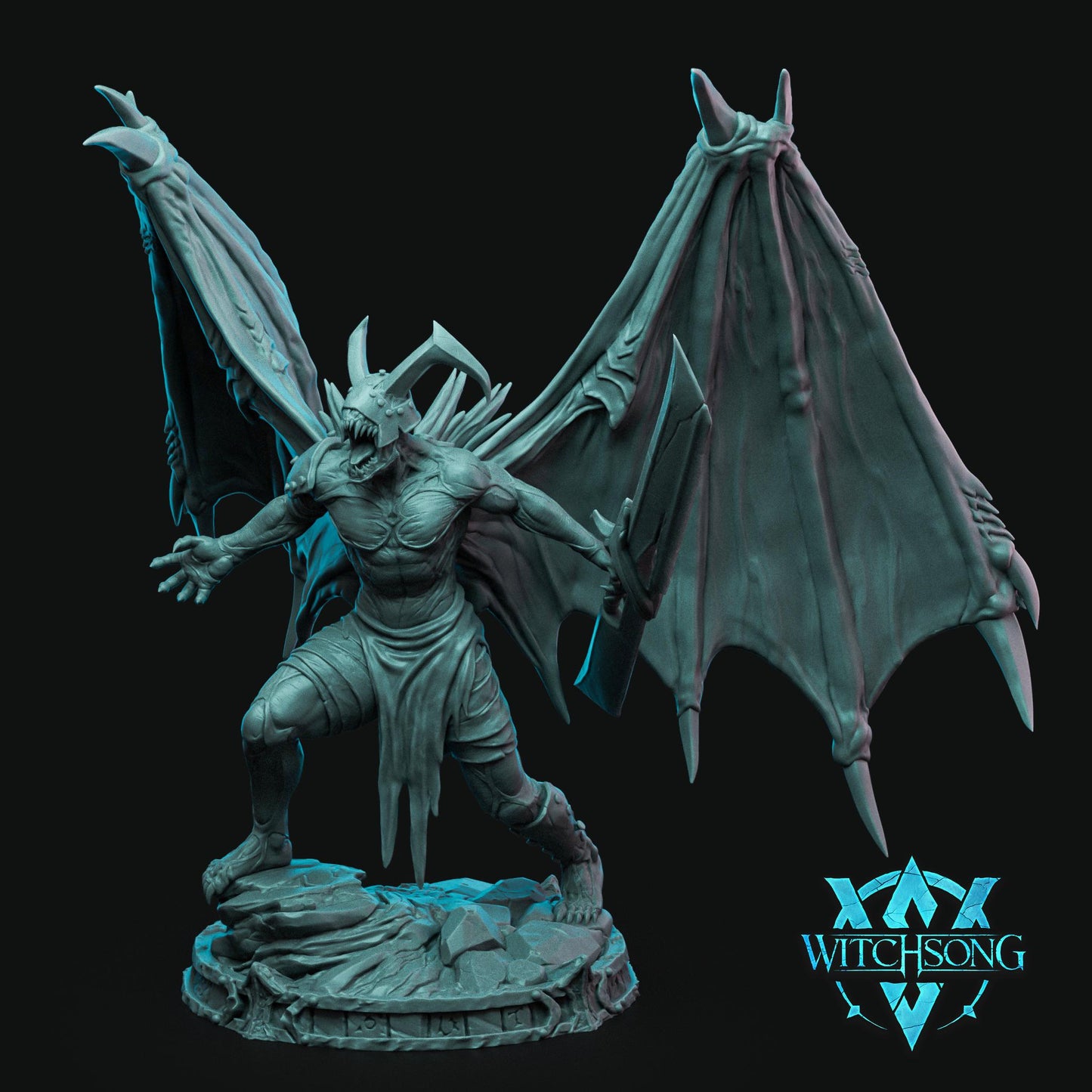 Lieutenant Eggath, Demon, Witchsong Miniatures | Dungeons and Dragons | Pathfinder | Table Top RPG | 3D Printed Model