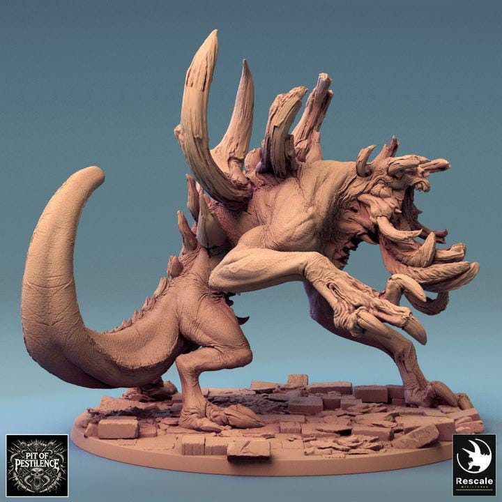 Wild Vorathe, Rescale Miniatures | Dungeons and Dragons | Pathfinder | Table Top RPG | 3D Printed Model