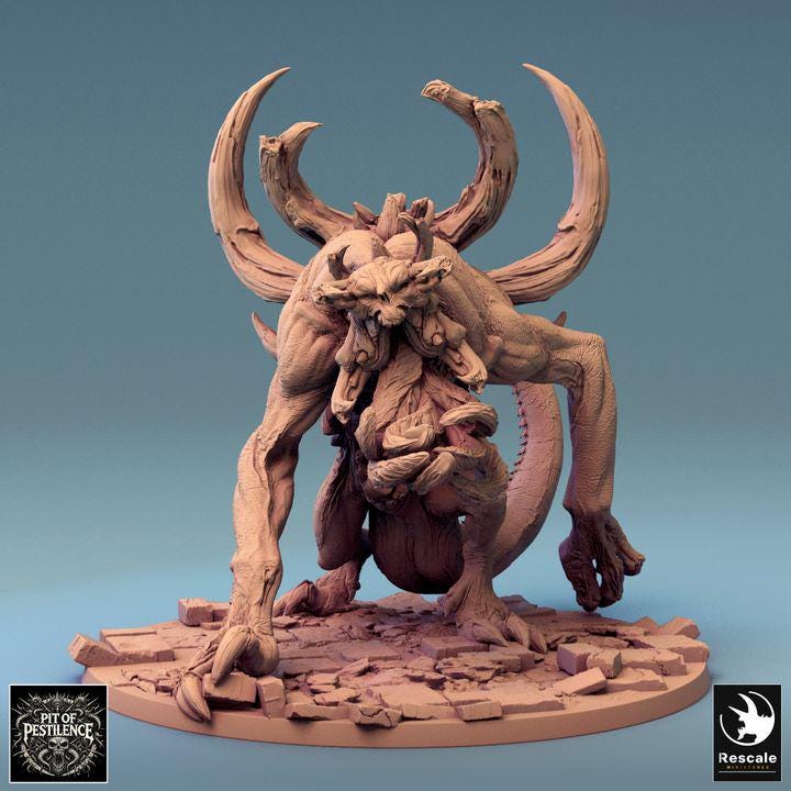 Wild Vorathe, Rescale Miniatures | Dungeons and Dragons | Pathfinder | Table Top RPG | 3D Printed Model