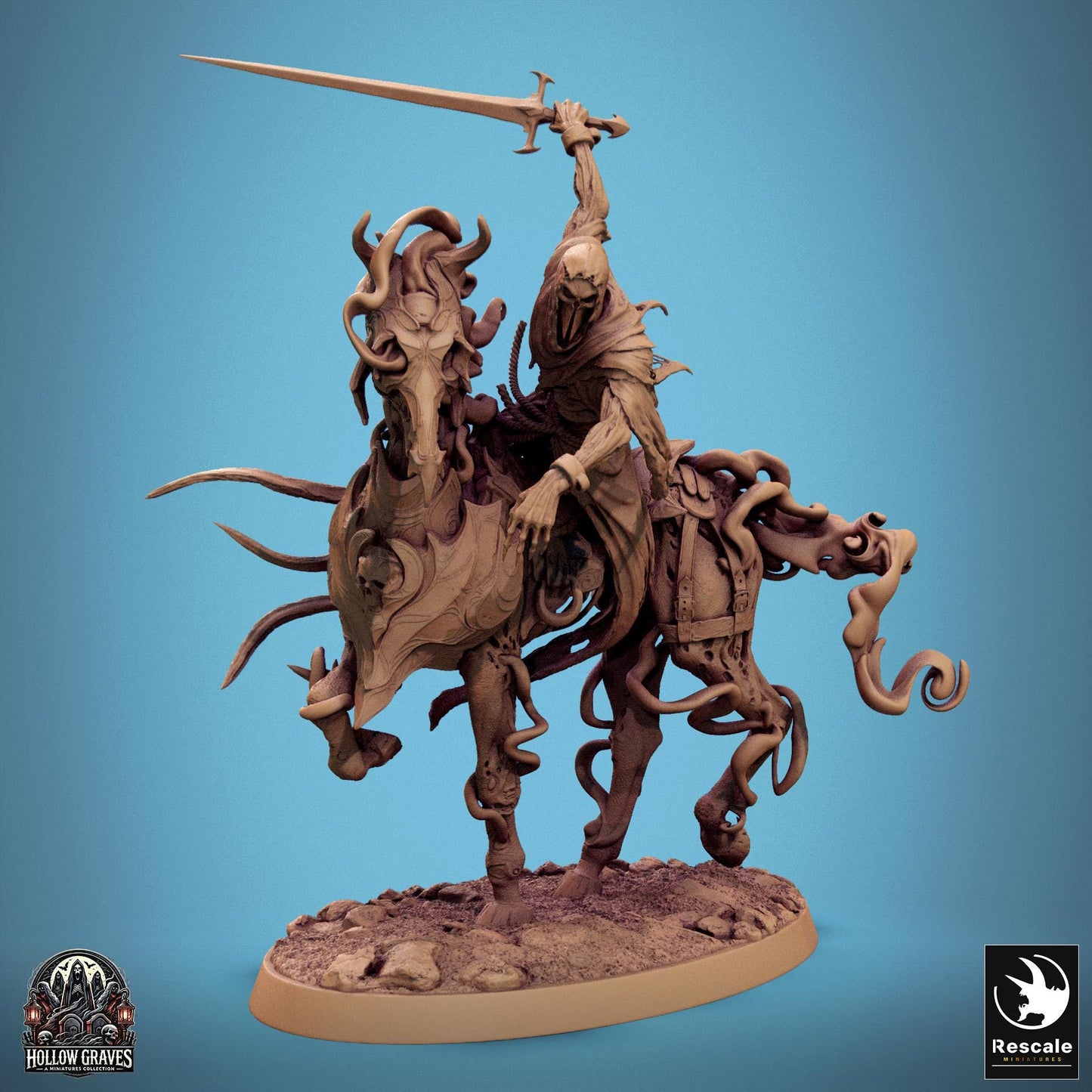 Doomstride Riders, Rescale Miniatures | Dungeons and Dragons | Pathfinder | Table Top RPG | 3D Printed Model