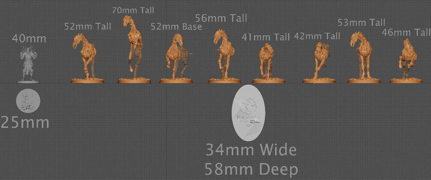 Wild Doomstrides, Rescale Miniatures | Dungeons and Dragons | Pathfinder | Table Top RPG | 3D Printed Model