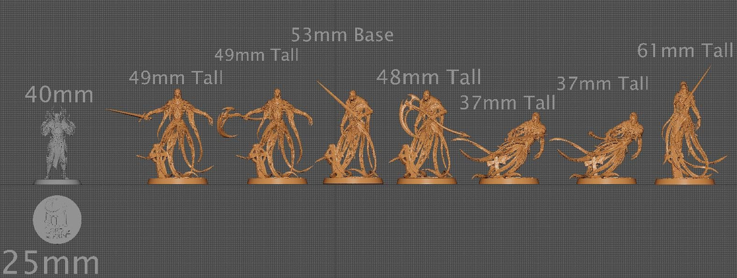 Death Ghosts, Pack 1 | Aussie 3D Printed Miniatures and Terrain