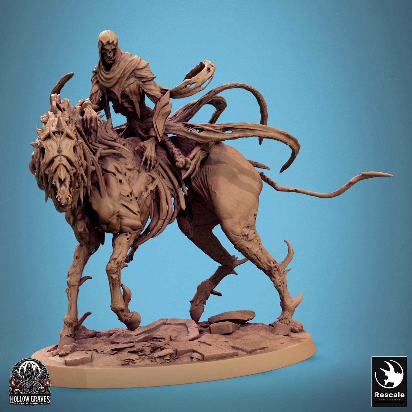 Wraithbound Cavaliers, Pack 1, Rescale Miniatures | Dungeons and Dragons | Pathfinder | Table Top RPG | 3D Printed Model