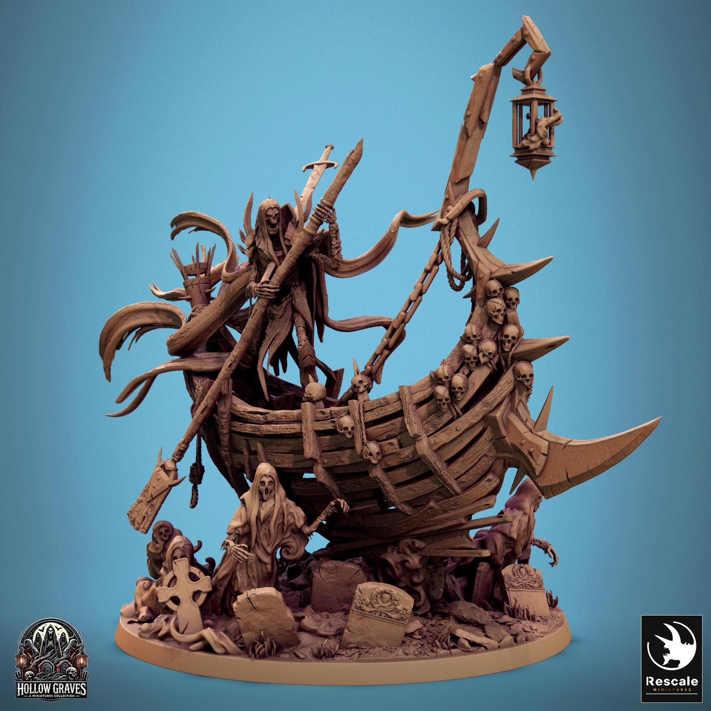 Zaltryn, The Soul Guide, Rescale Miniatures | Dungeons and Dragons | Pathfinder | Table Top RPG | 3D Printed Model