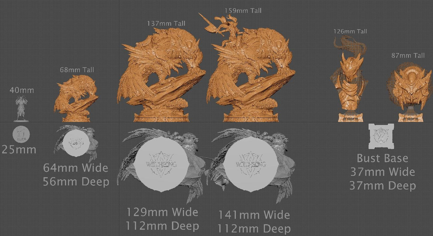 Xylia, Witchsong Miniatures | Dungeons and Dragons | Pathfinder | Table Top RPG | 3D Printed Model