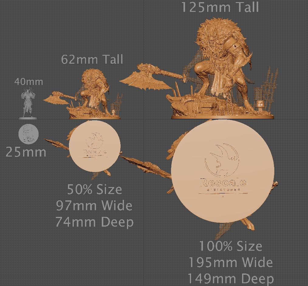 Undead King, Lord of the Print | Dungeons and Dragons | Pathfinder | Table Top RPG | 3D Printed Model