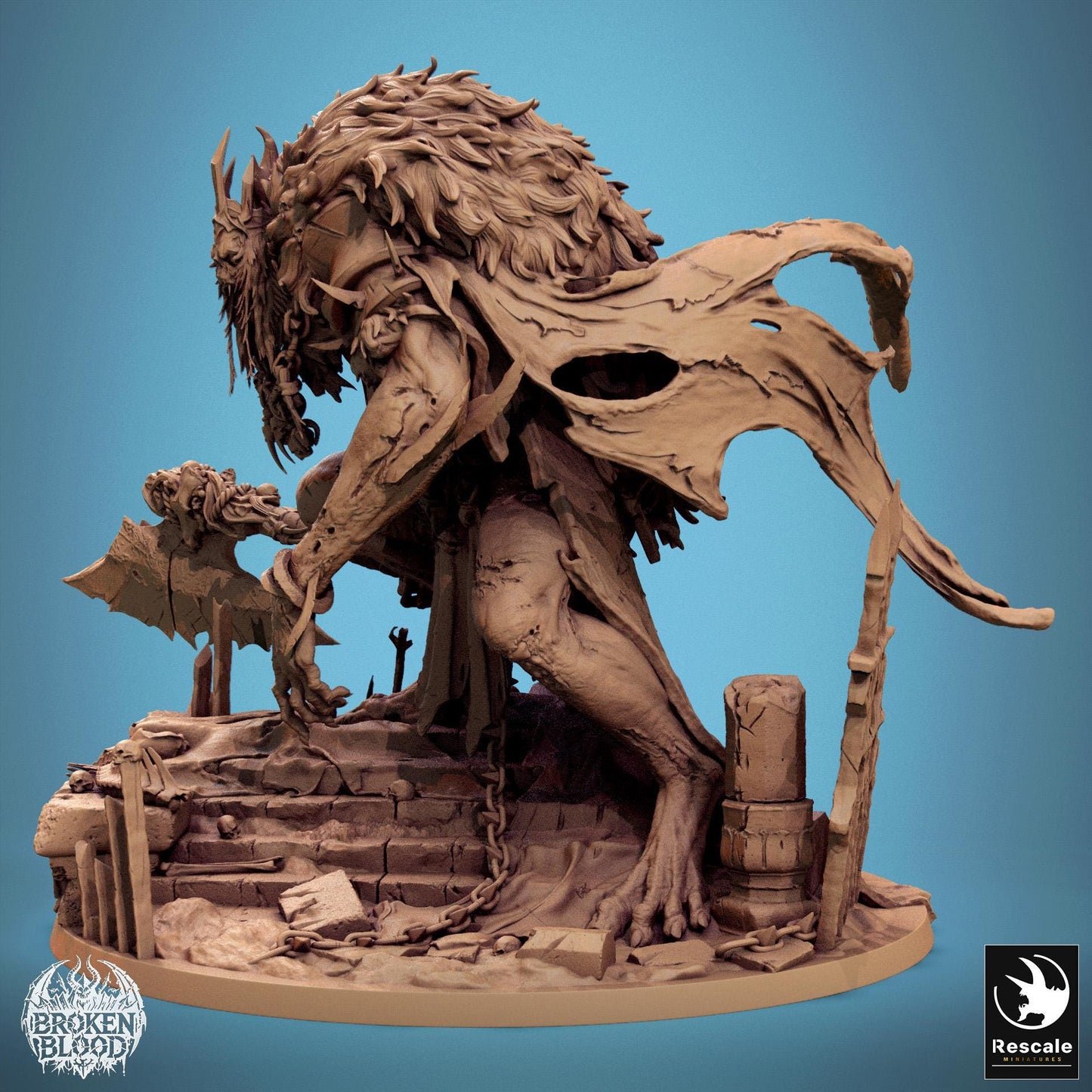Undead King, Lord of the Print | Dungeons and Dragons | Pathfinder | Table Top RPG | 3D Printed Model
