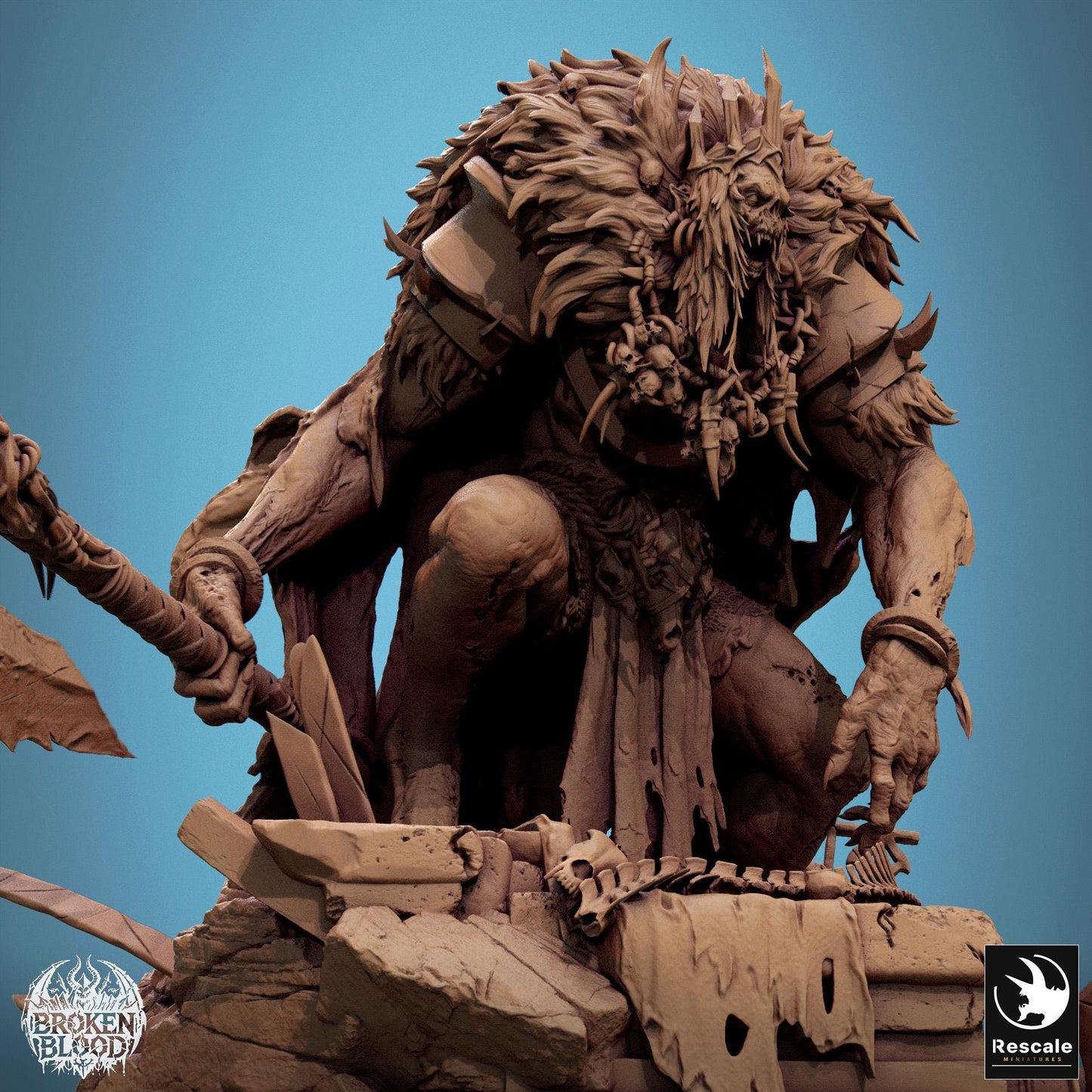 Undead King, Lord of the Print | Dungeons and Dragons | Pathfinder | Table Top RPG | 3D Printed Model