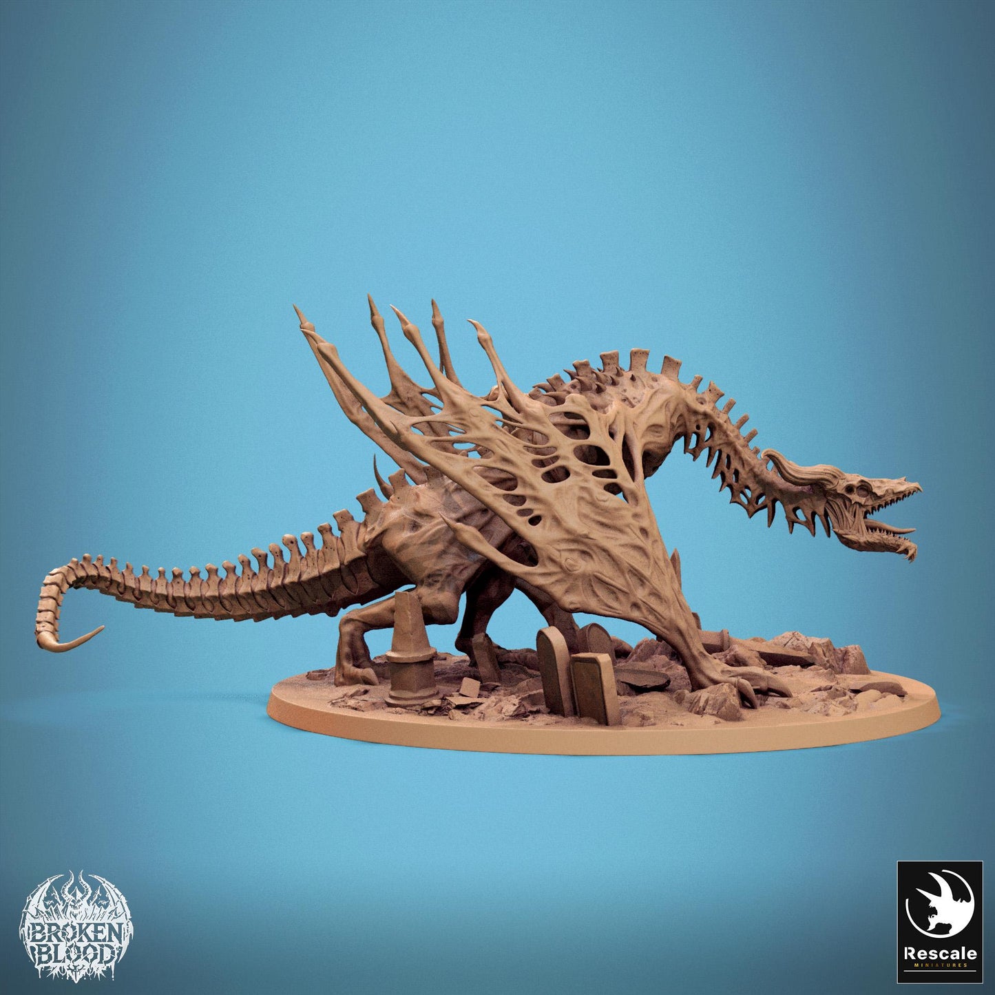 Vampire Wyvern, Walk, Lord of the Print | Dungeons and Dragons | Pathfinder | Table Top RPG | 3D Printed Model