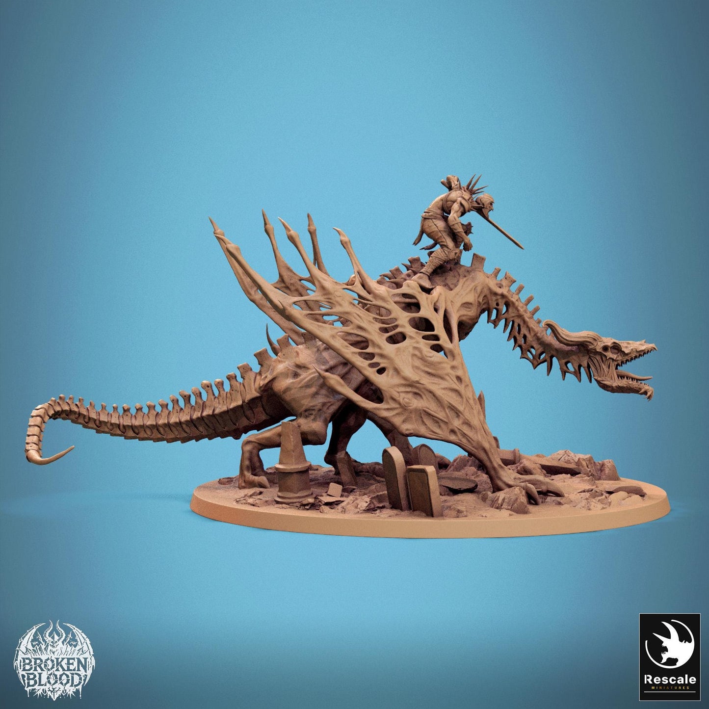 Vampire Wyvern, Walk, Lord of the Print | Dungeons and Dragons | Pathfinder | Table Top RPG | 3D Printed Model