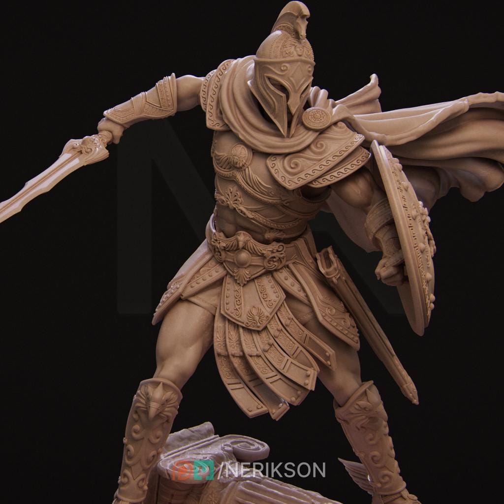 Perseus, Standalone, Powerful NPC, Ernest Nemirovsky | Dungeons and Dragons | Pathfinder | Table Top RPG | 3D Printed Model