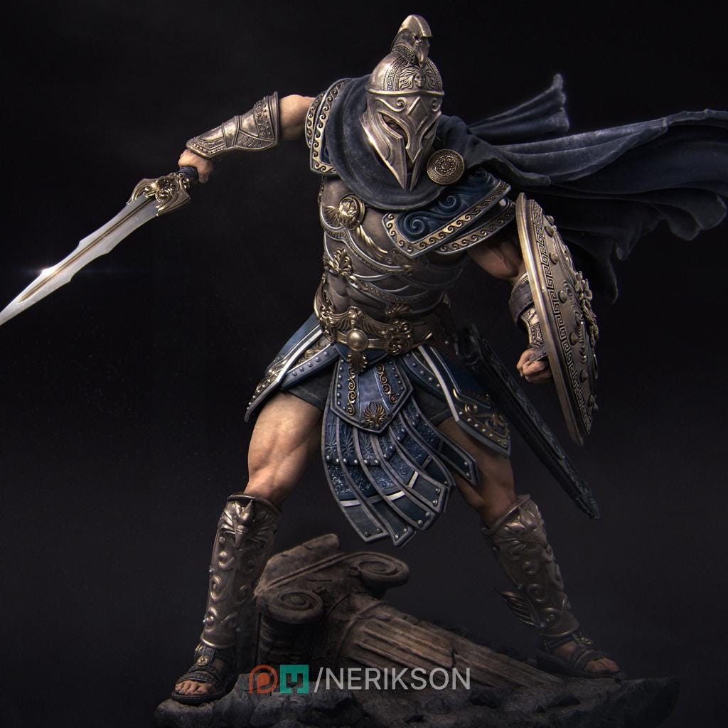 Perseus, Standalone, Powerful NPC, Ernest Nemirovsky | Dungeons and Dragons | Pathfinder | Table Top RPG | 3D Printed Model
